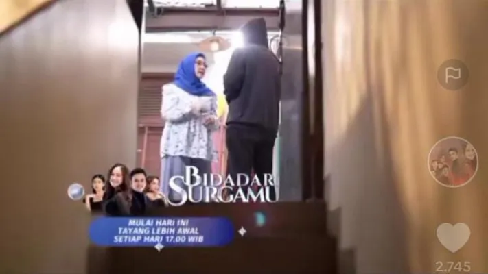 Spoiler Bidadari Surgamu Episode 411 Hari Ini 10 Mei 2024 (Tangkap layar/TikTok @bidadar1_surgamu)