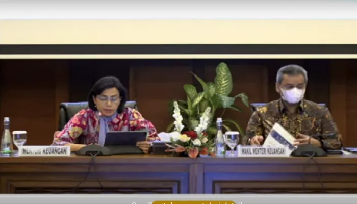 Sri Mulyani memberikan kabar ekonomi Indonesia melalui Konferensi Pers APBN Edisi Mei 2022. (YouTube Kemenkeu RI/Dian Fitriani)