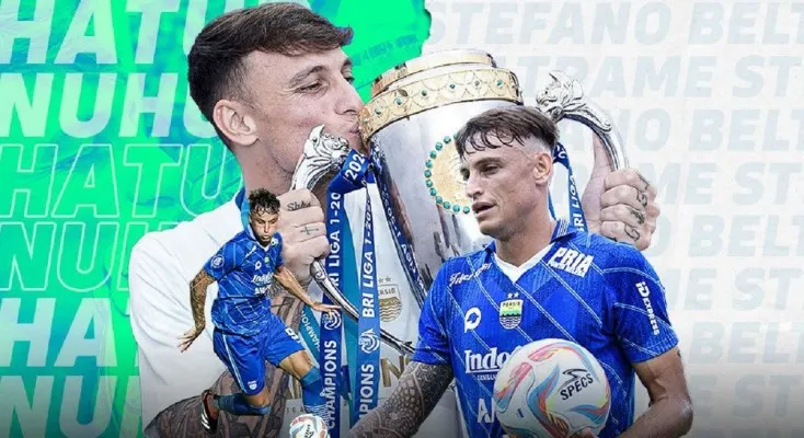 Pemain asal Italia, Stefano Beltrame memutuskan hengkang dari skuad Persib Bandung. (Dok. Persib)