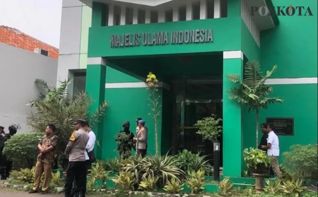 Suasana lokasi penembakan di kantor MUI Jakarta Pusat. (Pandi)