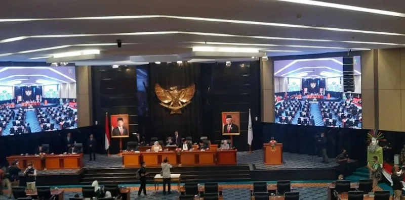 Suasana Sidang Paripurna DPRD DKI.(aldi)