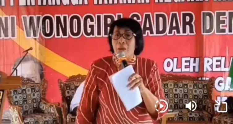 Endang Pujiastuti, Calon Legislatif (Caleg) DPRD Wonogiri, Jawa Tengah. (tangkapanlayar twitter.com)