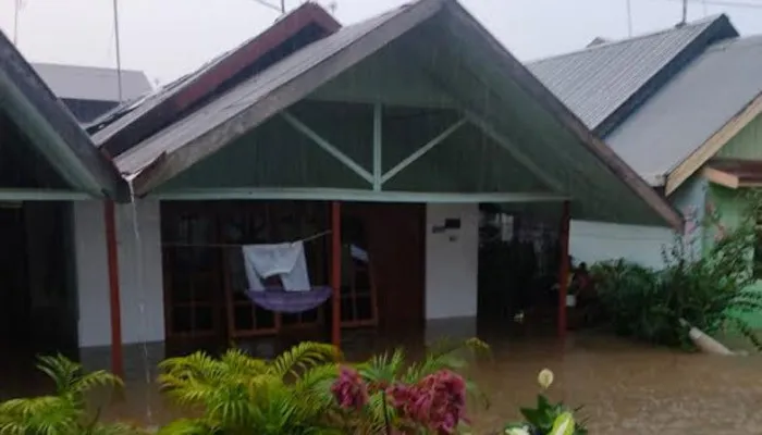 Kondisi banjir di Kota Banjarbaru, Kalsel. (dok BNPB)