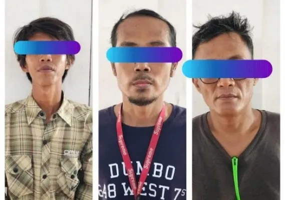 Tiga juru parkir liar yang diamankan petugas Gakkum Satreskrim Polres Cilegon. (ist)