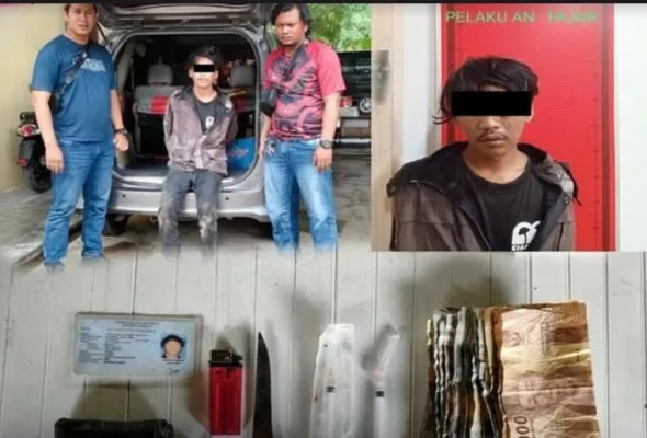 Pelaku terduga pemalakan sopir diringkus polisi.(Ist)