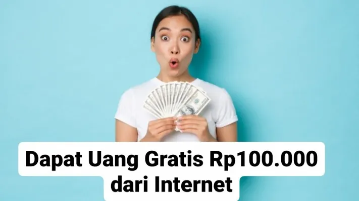 Ilustrasi cara dapat uang gratis dari internet tanpa modal untuk pemula. (Foto: Freepik/edited: Kamila Sayara)