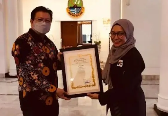 Wali Kota Depok Mohammad Idris dinobatkan sebagai Tokoh Literasi Digital Daerah 2022 dari Gubernur Jawa Barat (Jabar) Ridwan Kamil.(Ist)