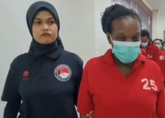 Wanita hamil asal Kenya ditangkap polisi lantaran hendak selundupkan sabu 5 Kg melalui Bandara Soetta.(Ist)