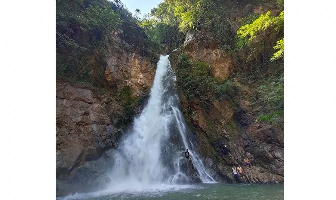 Destinasi wisata di Lebak kembali dibuka untuk umum, diantaranya Curug Cikadungenah dan Kebun Stawberry di Kecamatan Cibeber. (Foto/yusuf) 