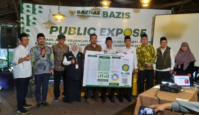 Baznas (Bazis) Provinsi DKI Jakarta kembali meraih opini Wajar Tanpa Pengecualian (WTP).(aldi)