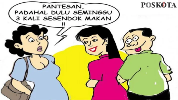 Karikatur: Rejeki Membaik Punya Wil, Anak Istri Jadi Terlantar. (Kartunis/Poskota.co.id)