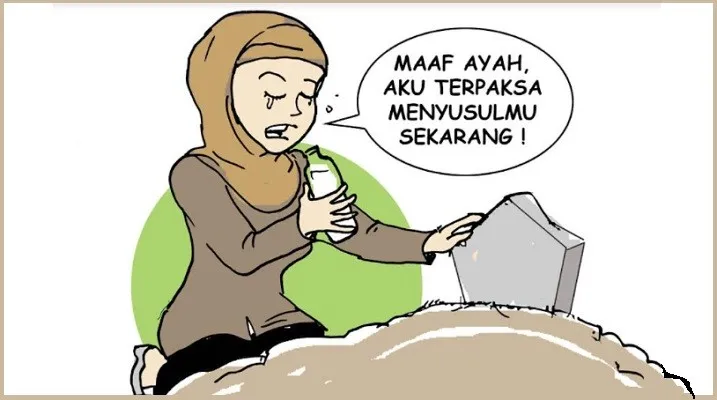 Nah Ini Dia, Mahasiswa Hamil bunuh diri. (ilustrator: Ucha)