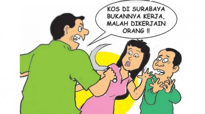 Nah Ini Dia: Istri Siri Kerja di Surabaya Dikerjain Orang di Madura. (Ilustrator: Ucha)