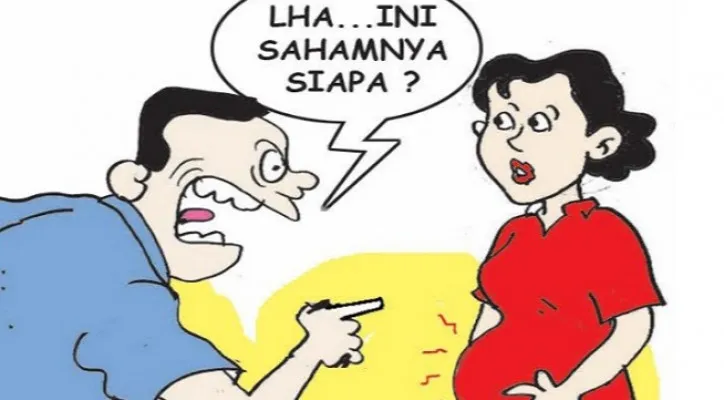 Ilustrasi Nah Ini Dia, Minggu (28/03/2021), 'Pamong Harusnya Mengayomi Bayan Desa Justru Mengeloni'. (ucha)