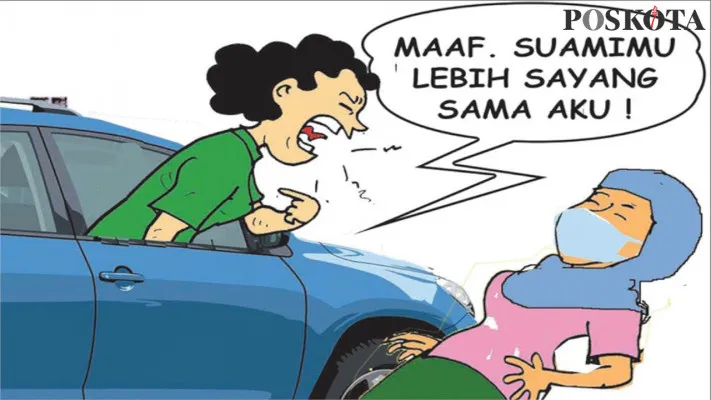 Karikatur: Oknum Polisi Jadi 'Seniman' Suami Mati Istripun Diwarisi. (Kartunis/Poskota.co.id/