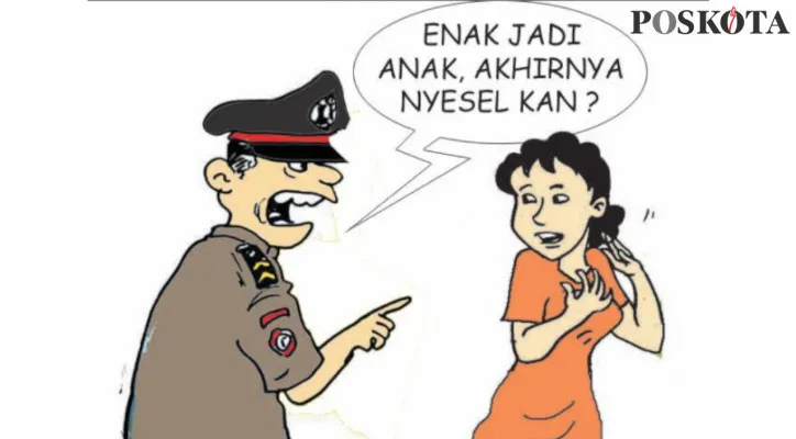 Karikatur: Sebantar Lagi Mau Menikah, Eh, Malah Dihamili Lelaki Lain. (Kartunis/Poskota.co.id)