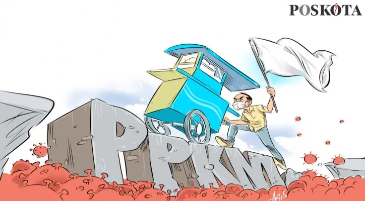 Karikatur: Akhirnya Bendera putih pun berkibar. (Kartunis/Poskota.co.id)