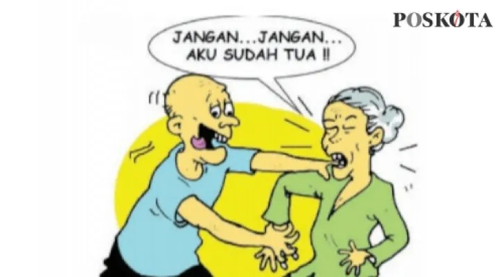 Kakek Duda Dilanda Sepi, Nenek Tetangga Dinodai. (Kartunis/Nah Ini Dia/Poskota.co.id)