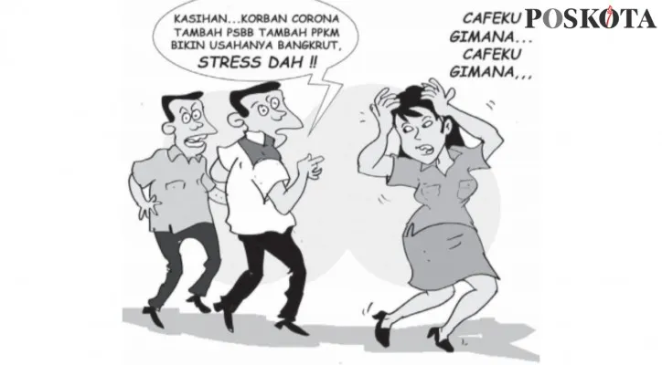 Kesehatan Mental Tak Kalah Pentingnya. (Kartunis/Sental-Sentil/Poskota.co.id)