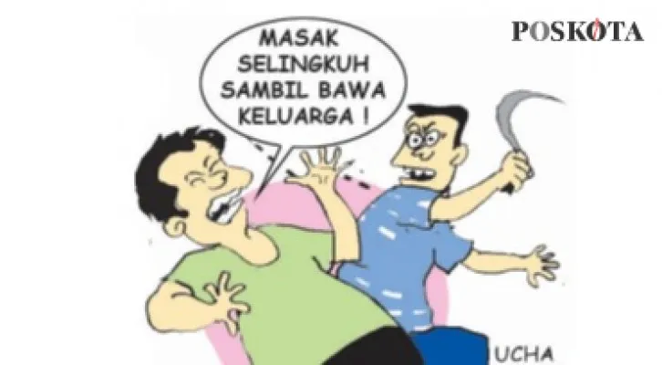 Menjadi Sopir Keluarga, Malah Dituduh Ganggu Bini. (Kartunis/Nah Ini Dia/Poskota.co.id)