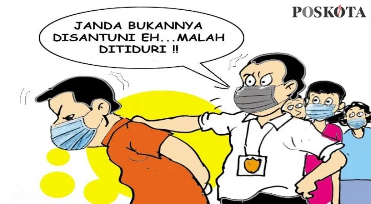 Banyak Janda Perlu Disantuni, Justru Sepuluh Janda Digauli. (Kartunis/Nah Ini Dia/Poskota.co.id)