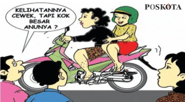 PIL Menyamar Jadi Wanita Agar Bisa Ketemu Gebetan. (Kartunis/Nah Ini Dia/Poskota.co.id)