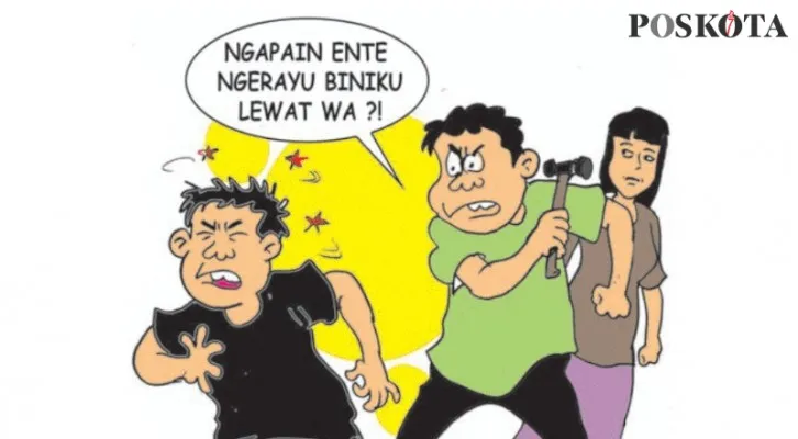 Baru Jalani Pisah Ranjang Bini Sudah Ditaksir Orang. (Kartunis/Nah Ini Dia/Poskota.co.id)