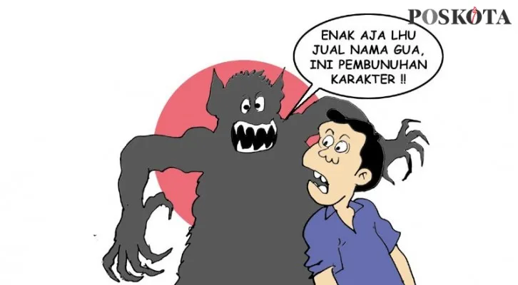 Ayah Menghamili Anak Tiri Kok Memfitnah Gendruwo. (Kartunis/Nah Ini Dia/Poskota.co.id)