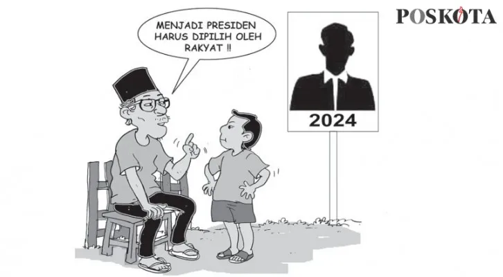 Dialog Kakek dan Cucu Soal Pilpres. (Kartunis/Poskota.co.id/Sental-Sentil)