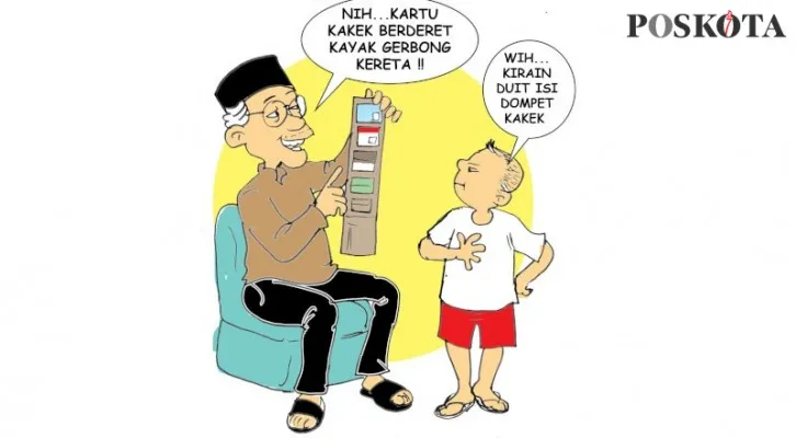 Banyak Identitas, Bisa Pusing. (Kartunis/Poskota.co.id/Sental-Sentil/Ucha)