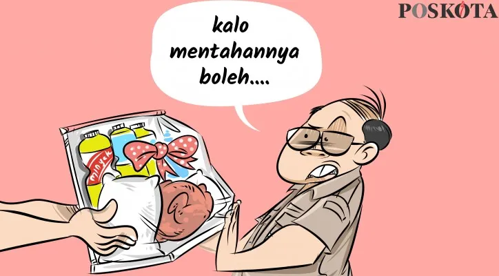 Kartun Sental-Sentil: Parsel Sembako, Juga Boleh. (kartunis: poskota/arif)