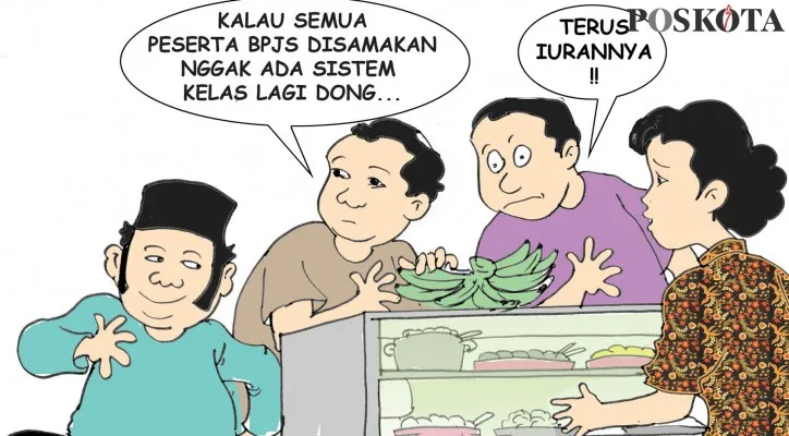 Kartun Obrolan Warteg: Kita Bakal Naik Kelas. (kartunis: poskota/ucha)