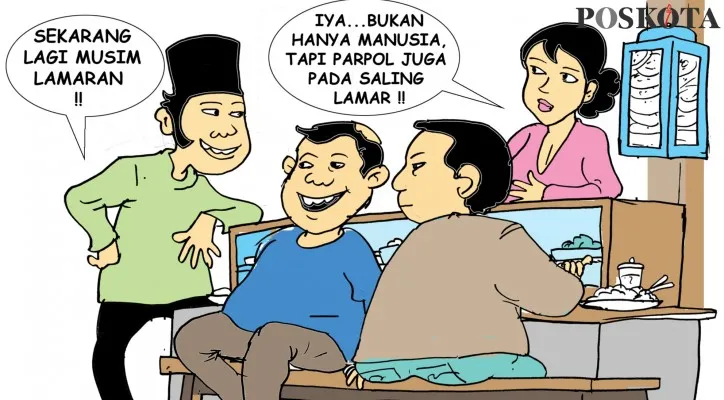 Kartun Obrolan Warteg: Musim lamaran. (kartunis: poskota/ucha)