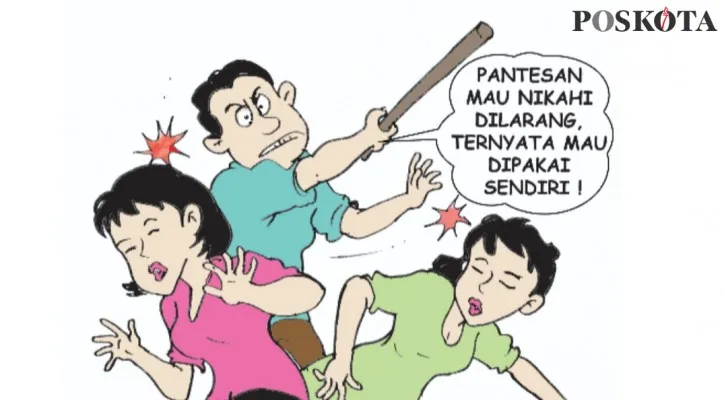 Kartun Nah Ini Dia: Mau Dinikahi Selalu Dilarang, Ternyata Mau Dipakai Sendiri. (kartunis: poskota/ucha)