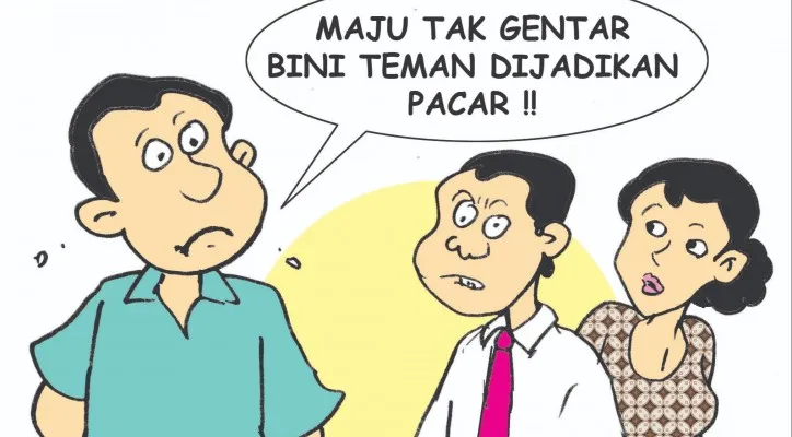 Kartun Nah Ini Dia: Pengacara Seneng Istri Teman, Itu Kan Jeruk Makan Jeruk. (kartunis: poskota/ucha)