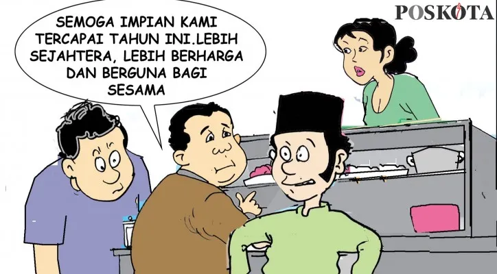 Obrolan Warteg: Tahun Mengejar Impian. (Kartunis/Yudhi Himawan)