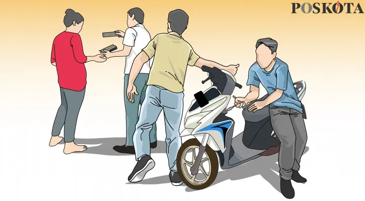 Ilustrasi - Aksi pelaku curanmor mencuri sepeda motor milik korban. (Poskota)