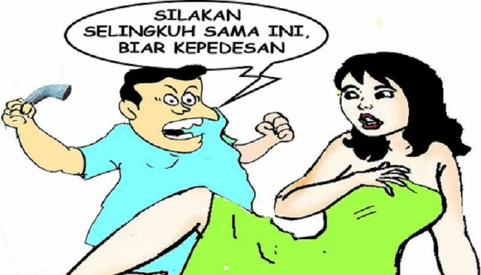 Ilustrasi Nah Ini Dia Cemburu Bini Memiliki PIL Ulekan Masuk Alat Vital. (ucha)