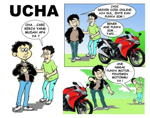 Ucha: Jadi Driver Ojek Online (Ojol) Kerja Mudah