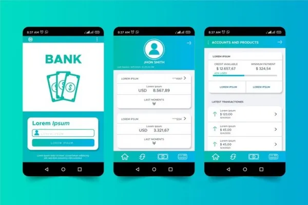 Ilustrasi bank digital untuk mendapatkan saldo DANA gratis. (Freepik)