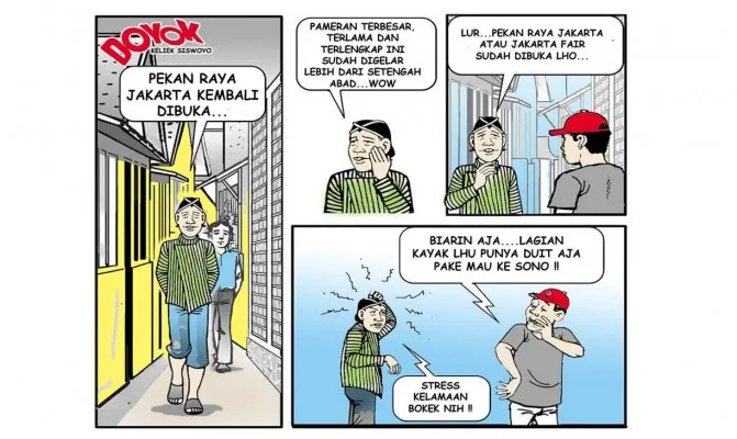 Mas Doyok mau ke Pekan Raya nih