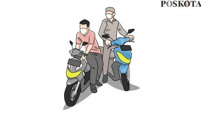 Ilustrasi rampas motor.(poskota)