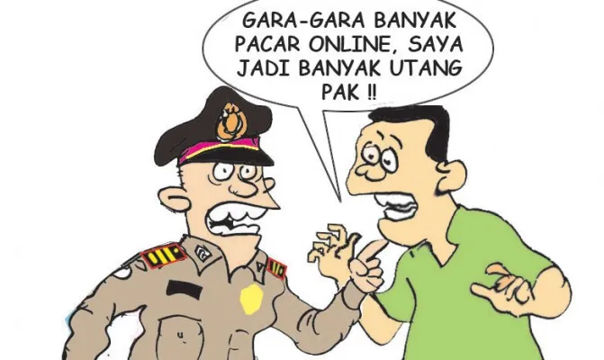 Ambil harta lalu bunuh janda tua untuk bayar hutang pacar online. (Ilust/poskota)