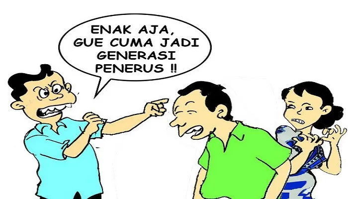 Ilustrasi Nah Ini Dia Senang Mau Nikah Disponsori Eh... Hanya 'Generasi Penerus. (ucha)