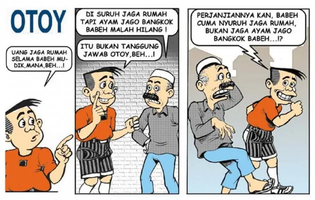 Otoy jagain kontrakan,  rawan kemalingan