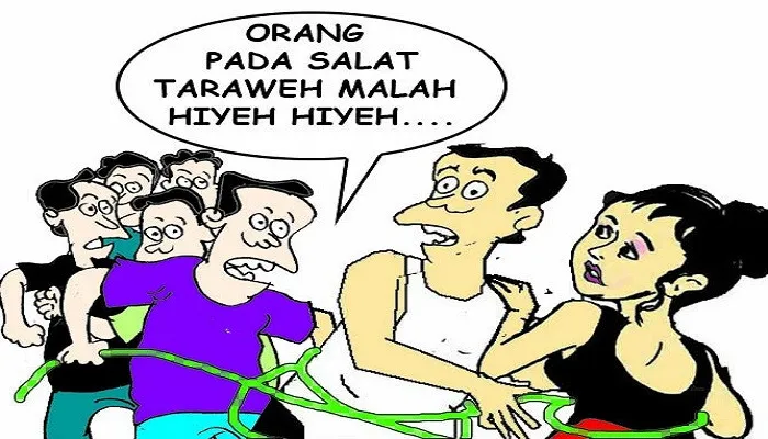 Ilustrasi Nah Ini Pamit Hendak Buka Bersama Malah Buka-bukaan Berdua. (ucha)