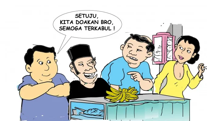 Ilustrasi Obrolan Warteg. (Poskota/Yudhi Himawan)