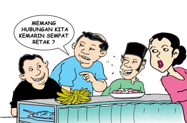 Obrolan warteg. (Poskota/Yudhi Himawan)