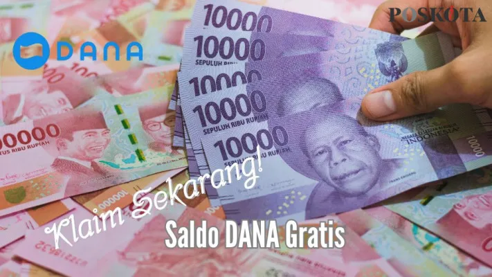 Dapatkan saldo DANA gratis Rp250ribu langsung masuk ke dompet elektronik, buruan klaim sekarang!. (Poskota/Dindin Ahmad Saputra)