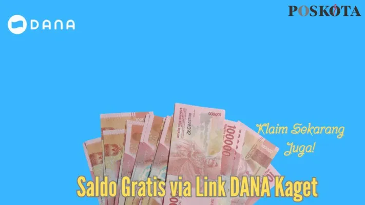 Klik link DANA kaget dapat saldo gratis hingga Rp150.000, ini cara klaimnya. (Poskota/Dindin Ahmad Saputra)